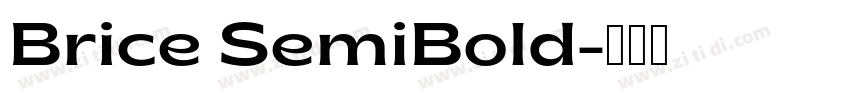 Brice SemiBold字体转换